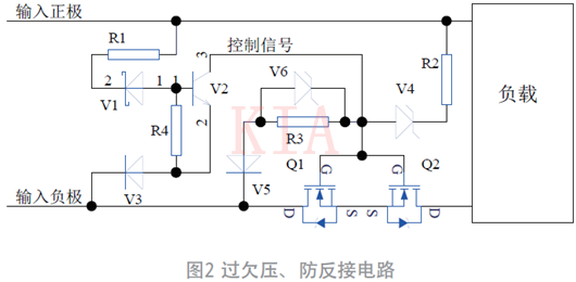 過欠壓、防反接電路