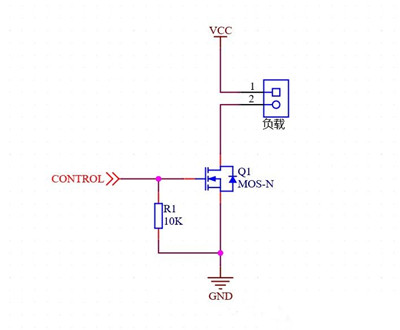 n溝道m(xù)os管開關電路,原理圖分享-KIA MOS管
