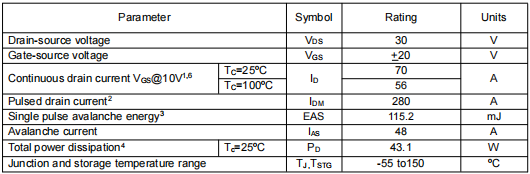 30v70a,3503場(chǎng)效應(yīng)管
