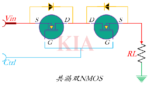 雙MOS管負(fù)載開(kāi)關(guān)電路圖分享-KIA MOS管